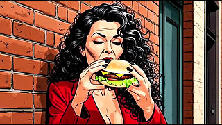 Casting for a 40-year-old Sexy Slut. Cartoon. MILF Black Stockings