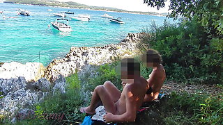 I touch a stranger's cock on a public beach in Croatia in front of everyone (REAL)