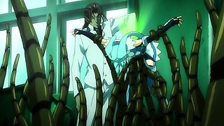 Hentai redhead gives blowjob and having sex