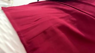 Hot nurse gives handjob with latex gloves and takes cock deep in throat
