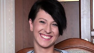 European babe filled up by casting agent for her fame HD