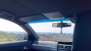 Getting Kinky to Fuck in the Car at the Beach and Creampie