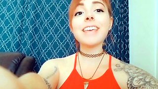 Amateur Jasmin stripping panties and masturbating