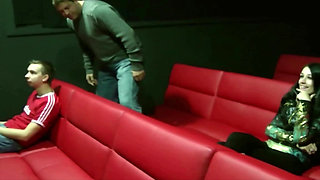 This French Babe Got Big Load of Cum in Cinema