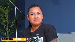 Big arse Latina teen doing squats on penis after guy enjoyed perfect blowjob