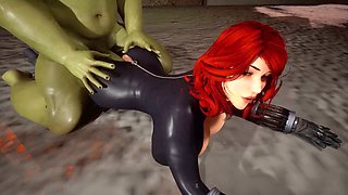 Black widow cosplay, hulk black widow, manga porn