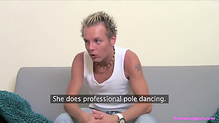 Female Agent - Punk Rocker Fucks Agent's Pussy Hard and Leaves Cum on Her Ass