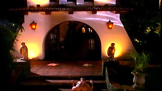 Blonde Rides Muscular Tattooed Stud in Steamy Outdoor Night