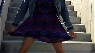 Concrete Steps Pee