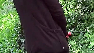 French Pegging - Exhibition and Steamy Drop at the Woods