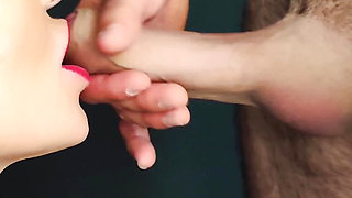 Amazing Creampie Blowjob - Real Amateur Cumshot