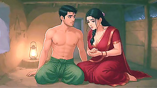 Hot Village Aunty Seduction, Animated Desi Porn