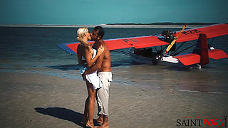 Caylian Curtis Fucks a Pilot on a Secluded Island Beach