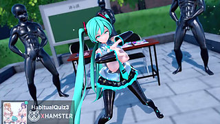 mmd r18 Hatsune Miku want to fuck blowjob big tits