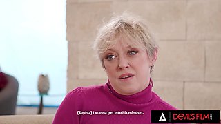 DEVILS FILM - Busty MILF Dee Williams Gives Titty Fuck While Her Naughty stepbae Is Watching