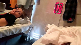 Blonde MILF Alina Rai Public Train Sex - Married Bride Fucks Fellow Traveler - Big Ass Blowjob & Pussy Eating in 4K