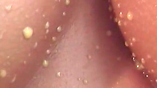 Hot Blonde with Perfect Body Gets Squirted Everywhere While Masturbating