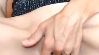 Solo masturbation with mature petite wife