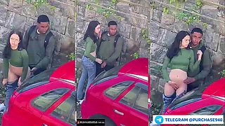 Fresh Instagram Viral [censored] Outdoor Romp – Young Paramours Caught on Secluded Roadside