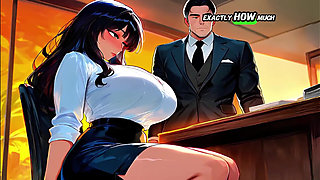 New Employee Gets Creampied by Her Boss on the Desk