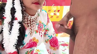 Desi Cute Girl First Time Fucking with Step Brother Clear Hindi Talk