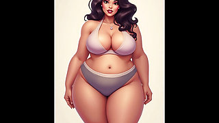 Desi MILF Cartoon Aunty Uncovered - Big Boobs & Hips Fantasy