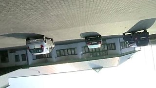 Horny brunette chick sucks his cock in POV fuck