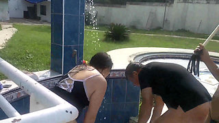 Beating them under the shower