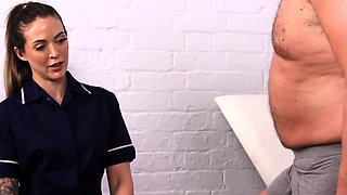 Smalldick loser punished by nurse CBT