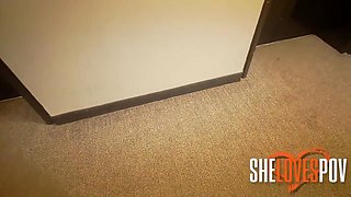 Curvy gamer blonde shares intense first anal