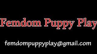 Femdom Puppy Play - Ashlyn Makes Her Boss Her Puppy Slave