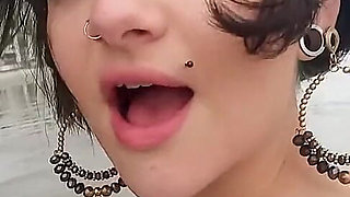 Influencer Sucking Dick in Public on a Beach