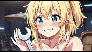 Cute Girls in Space Yard, Ai Animation