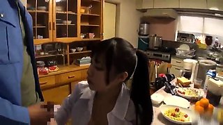 Naughty Japanese schoolgirl indulges in hardcore sex action