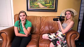 Taking turns, light-haired, pulverized