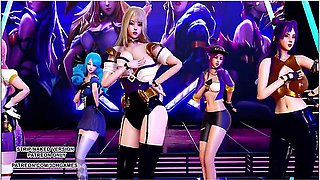 [mmd] Gfriend - Glass Bead Sexy Kpop Dance Ahri Akali Kaisa Seraphine Gwen Kda League Of Legends