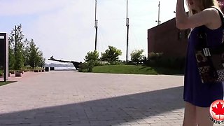 A Really Cheap Porn Movie Amateur Blonde cutdoors Public