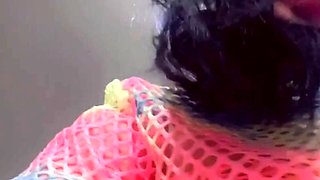 Chubby Brunette Big Boobs Dildo Masturbation
