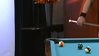 A Young Whore with Perfect Tits Fucked Well on the Pool Table