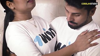 Indian horny Bhabhi was caught by her devar while she was masturbating