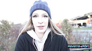 Glamorous chick's babe action