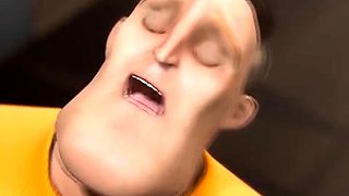 Horny 3D punk rock stud getting fucked hard anally