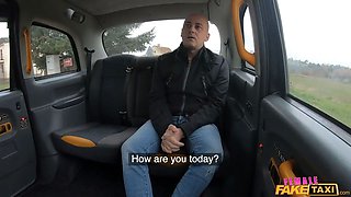 I enjoy to fuck married studs in my taxi - woman faux taxi