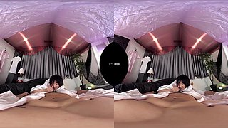 Naughty asian teen VR filthy X-rated clip