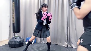 Creampie Asian School Chick Pussy , Hardcore Rough Fuck!