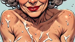 3D Freckled Women with Cum on Their Tits