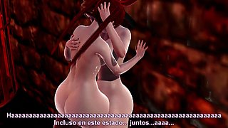 EXPERIMENTING WITH HER HERMAPHRODITISM MATE WITH A HARD-ON