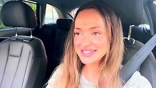 Girl masturbates in the car after user date fail