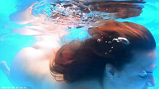 Breath Holding Underwater in Pool