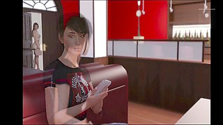 Ecchi brunette teen tries it for the first time